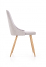 Krzesło tapicerowane K285 - jasny popiel popielate krzesło
