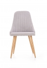 Krzesło tapicerowane K285 - jasny popiel krzesło w stylu skandynawskim