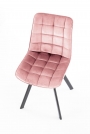 K332 krzesło nogi - czarne, siedzisko - różowy k332 krzesło nogi - czarne, siedzisko - różowy