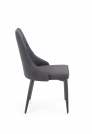 Krzeszło tapicerowane K365 - popiel krzesło z pikowaniami