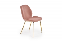 Krzesło K381 - różowy / złoty K381 krzesło różowy / złoty