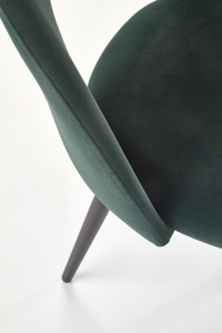 K384 krzesło ciemny zielony / czarny k384 krzesło ciemny zielony / czarny