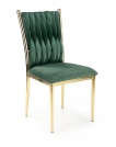 K436 krzesło ciemny zielony/złoty k436 krzesło ciemny zielony/złoty