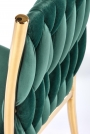 K436 krzesło ciemny zielony/złoty k436 krzesło ciemny zielony/złoty