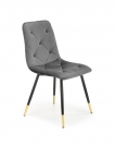 Nowoczesne krzesło tapicerowane K438 - popielaty popielate krzesło tapicerowane