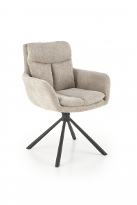 Krzesło tapicerowane obrotowe K495 - beżowy k495 krzesło beżowy