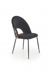 Krzesło tapicerowane K505 - czarny k505 krzesło wielobarwny
