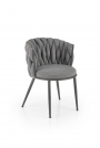Krzesło tapicerowane K516 - popielaty k516 krzesło popielaty