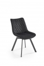 Krzesło tapicerowane K520 - czarny k520 krzesło nogi - czarne, siedzisko - czarny (1p=2szt)