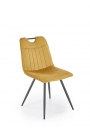 Krzesło tapicerowane K521 - musztardowy k521 krzesło musztardowy