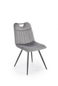 Krzesło tapicerowane K521 - popielaty k521 krzesło popielaty