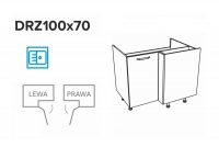 KAMMONO P4 DRP100x70 - szafka jednodrzwiowa narożna  szafka narożna kammono 