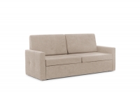 Sofa do półkotapczanu Elegantia 160 cm - Crown 2 Beige  beżowa sofa z minimalistycznym stylu 