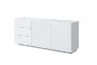 Komoda 167 cm Asha z szufladami - biały mat biała komoda