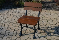 Zestaw mebli ogrodowych Królewski stół + 2 krzesła + 2 ławki - orzech włoski krzesło ogrodowe