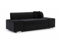 Komplet wypoczynkowy Candel - sofa 2F i 3F  czarna kanapa do salonu 