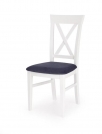 Krzesło Bergamo - biało / granatowe krzesło bergamo - biało / granatowe