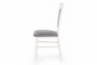 Krzesło drewniane Estan z tapicerowanym siedziskiem - Inari 91 / szary / biały Krzesło drewniane Estan z tapicerowanym siedziskiem - Inari 91 / szary / biały