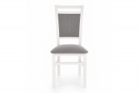 Krzesło drewniane Estan z tapicerowanym siedziskiem - Inari 91 / szary / biały Krzesło drewniane Estan z tapicerowanym siedziskiem - Inari 91 / szary / biały