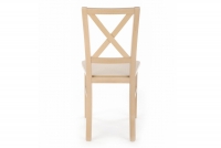 Krzesło drewniane Tucara z twardym siedziskiem - dąb sonoma 