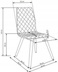 Krzesło K282 - popiel krzesło k282 - popiel