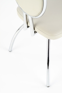 Krzesło K297 - jasny popiel / chrom krzesło k297 - jasny popiel / chrom