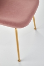 Krzesło K381 - różowy / złoty krzesło k381 - różowy / złoty