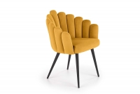Krzesło K410 - musztardowy velvet Krzesło K410 - musztardowy velvet