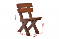 Krzesło ogrodowe Excelent - cyprys Krzesło ogrodowe Excelent - cyprys