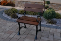 Krzesło ogrodowe Królewskie z podłokietnikami - orzech włoski Krzesło ogrodowe Królewskie z podłokietnikami - orzech włoski