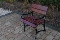 Krzesło ogrodowe Królewskie z podłokietnikami - wiśnia Krzesło ogrodowe Królewskie z podłokietnikami - wiśnia