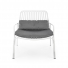 Krzesło ogrodowe Mebly - biały / popielaty krzesło ogrodowe mebly - biały / popielaty