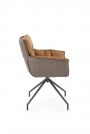 Krzesło taicerowane K523 - brązowy / ciemny brąz krzesło taicerowane k523 - brązowy / ciemny brąz
