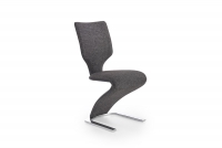 Krzesło tapicerowane K307 - czarny / ciemny popiel krzesło tapicerowane 