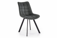 Krzesło tapicerowane K332 na metalowych nogach - ciemny popiel Krzesło tapicerowane K332 na metalowych nogach - ciemny popiel
