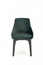 Krzesło tapicerowane Endo - czarny / ciemny zielony krzesło tapicerowane endo - czarny / ciemny zielony