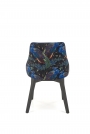 Krzesło tapicerowane Endo - czarny / granat krzesło tapicerowane endo - czarny / granat