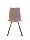 Krzesło tapicerowane K280 - brązowy / czarny krzesło tapicerowane k280 - brązowy / czarny