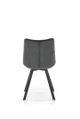 Krzesło tapicerowane K332 - czarne/ciemny popiel krzesło tapicerowane k332 - czarne/ciemny popiel