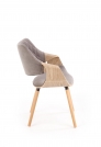 Krzesło tapicerowane K396 - jasny dąb / popielaty krzesło tapicerowane k396 - jasny dąb / popielaty
