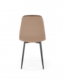 Krzesło tapicerowane K417 - beżowy velvet krzesło tapicerowane k417 - beżowy velvet