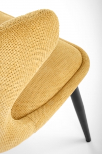 Krzesło tapicerowane K496 - musztardowy krzesło tapicerowane k496 - musztardowy