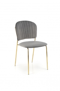Krzesło tapicerowane K499 - popielaty krzesło tapicerowane k499 - popielaty