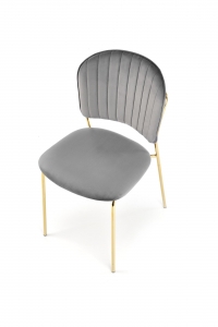 Krzesło tapicerowane K499 - popielaty krzesło tapicerowane k499 - popielaty