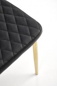 Krzesło tapicerowane K501 - czarny / złoty krzesło tapicerowane k501 - czarny / złoty