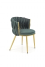Krzesło tapicerowane K517 - ciemny zielony / złoty krzesło tapicerowane k517 - ciemny zielony / złoty