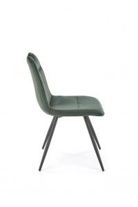 Krzesło tapicerowane K521 - ciemny zielony krzesło tapicerowane k521 - ciemny zielony