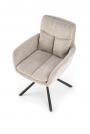 Krzesło tapicerowane obrotowe K495 - beżowy krzesło tapicerowane obrotowe k495 - beżowy