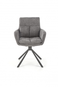 Krzesło tapicerowane obrotowe K495 - popielaty krzesło tapicerowane obrotowe k495 - popielaty