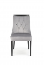 Krzesło tapicerowane Royal - czarny / popiel krzesło tapicerowane royal - czarny / popiel